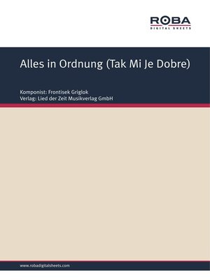 cover image of Alles in Ordnung (Tak Mi Je Dobre)